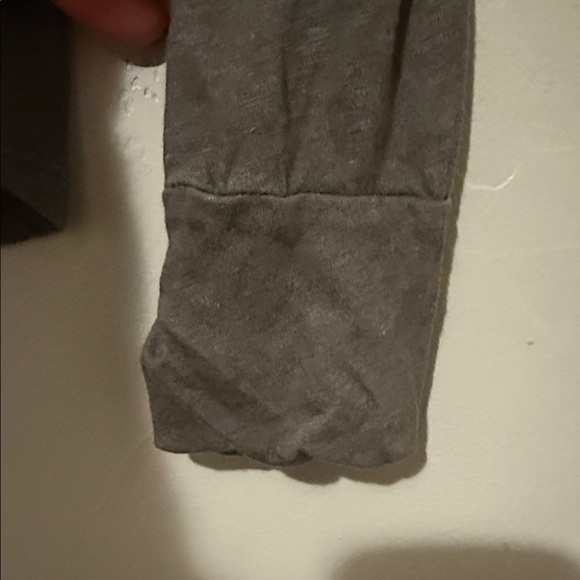 Standard James Perse Dark Gray Linen Long Sleeve Pocket Tee - Picture 7 of 9